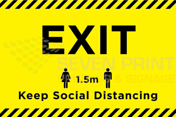 EXIT - floor sticker