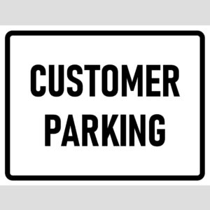 Parking Sign - 02BD-G0105 - Customer Parking