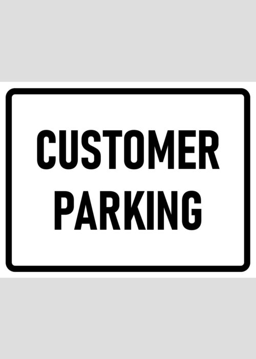 Parking Sign - 02BD-G0105 - Customer Parking