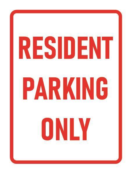 Parking Sign - 02BD-G0107 - Resident Parking