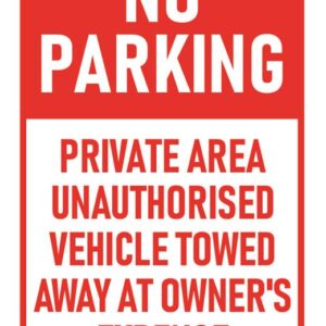 Parking Sign - 02BD-G0108 - Private Area