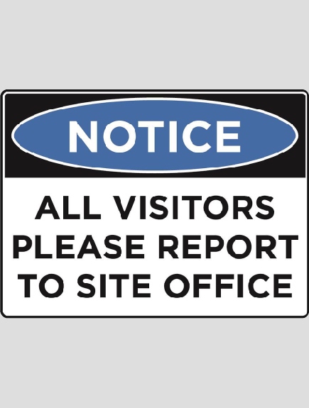 Site Safety Sign - 02BD-G0401 - Visitor