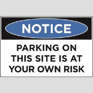 Site Safety Sign - 02BD-G0406 - Onsite Parking